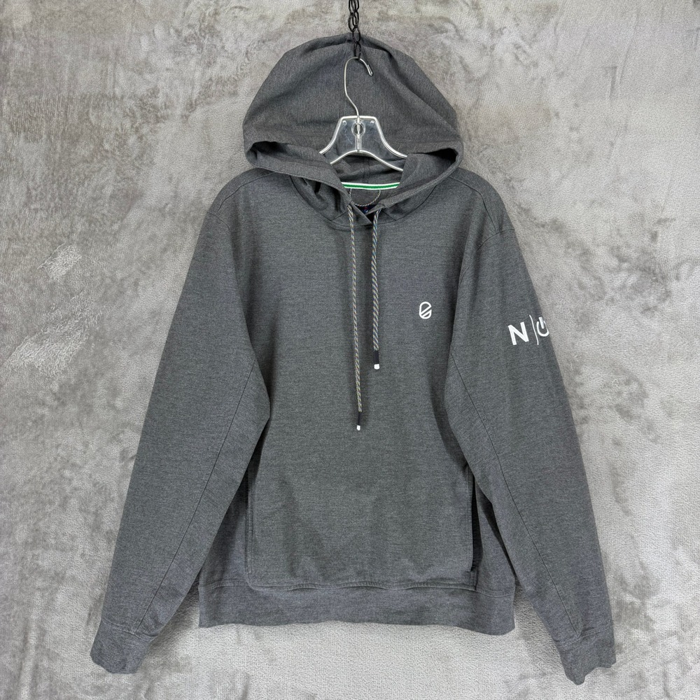 Extracurricular Mens Charcoal Grey Heather Performance‎ Hoodie Pullover Size M
